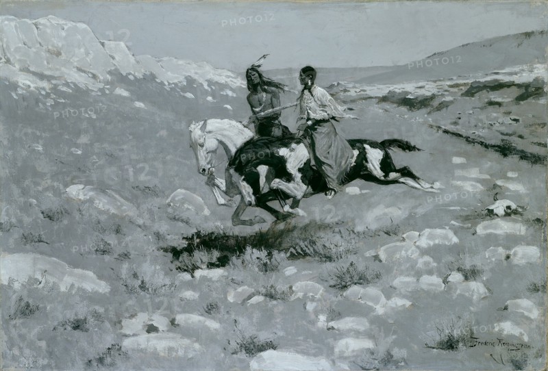 Ceremony of the Fastest Horse, c. 1900. Creator: Frederic Remington.