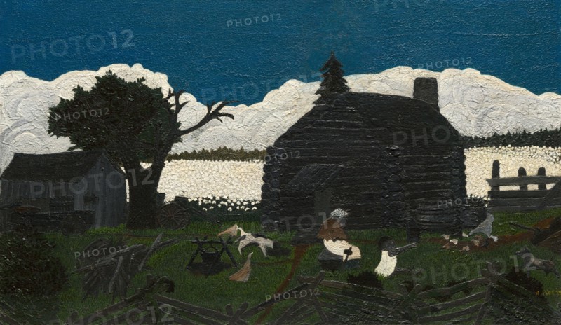 Cabin in the Cotton, c. 1931-1937. Creator: Horace Pippin.