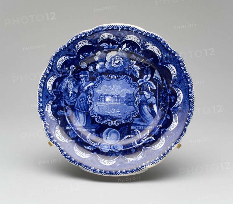 Plate, c. 1826. Creator: James and Ralph Clews.