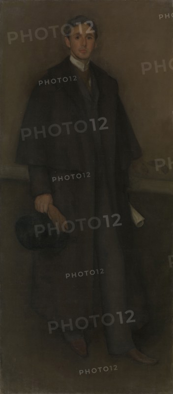 Arrangement in Flesh Color and Brown: Portrait of Arthur Jerome Eddy, 1894. Creator: James Abbott McNeill Whistler.