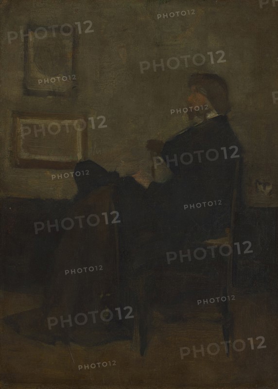 Study for "Arrangement in Grey and Black, No. 2: Portrait of Thomas Carlyle", 1872/73. Creator: James Abbott McNeill Whistler.