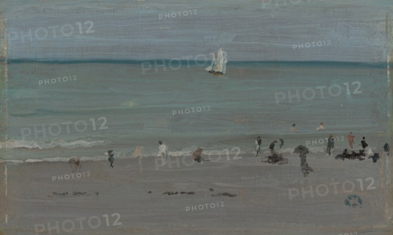 Coast Scene, Bathers, 1884/85. Creator: James Abbott McNeill Whistler.