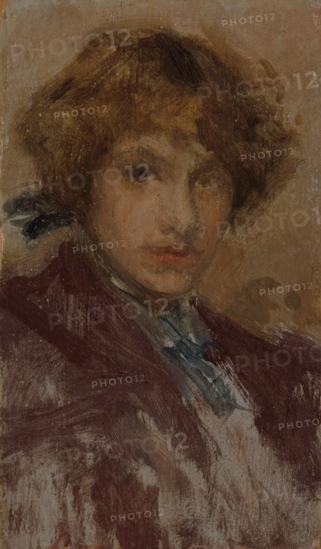 Study of a Girl's Head and Shoulders, 1896/97. Creator: James Abbott McNeill Whistler.