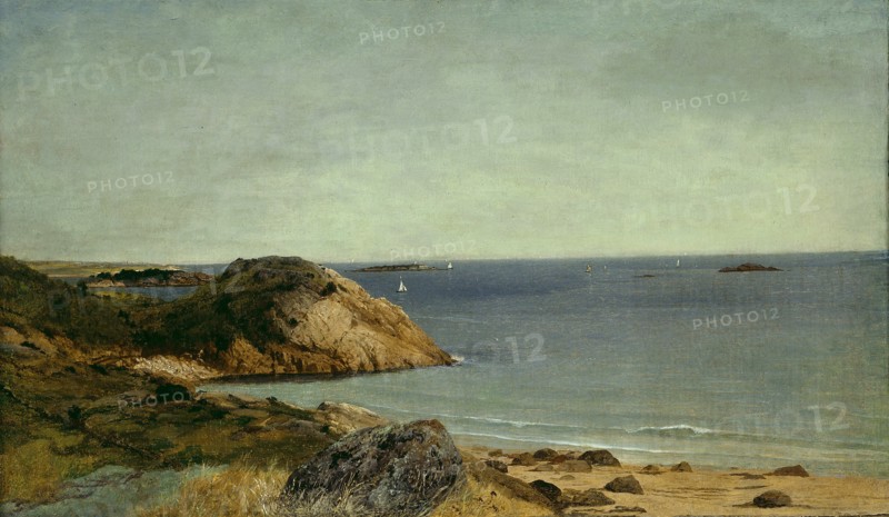 Rocky Coast, c. 1860. Creator: John Frederick Kensett.