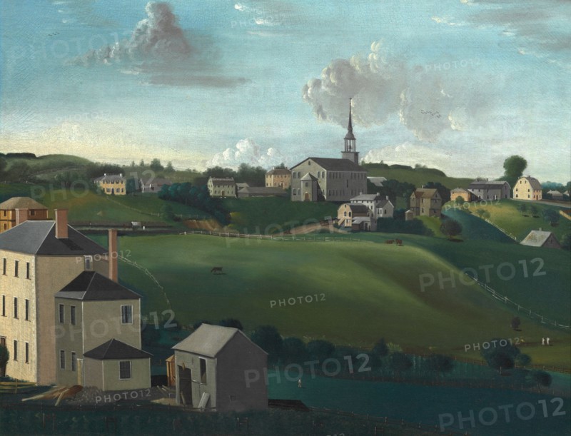 Meetinghouse Hill, Roxbury, Massachusetts, 1799. Creator: John Ritto Penniman.