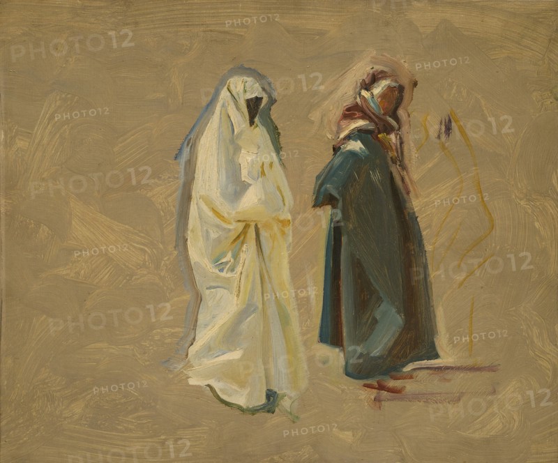 Study of Two Bedouins, 1905/6. Creator: John Singer Sargent.