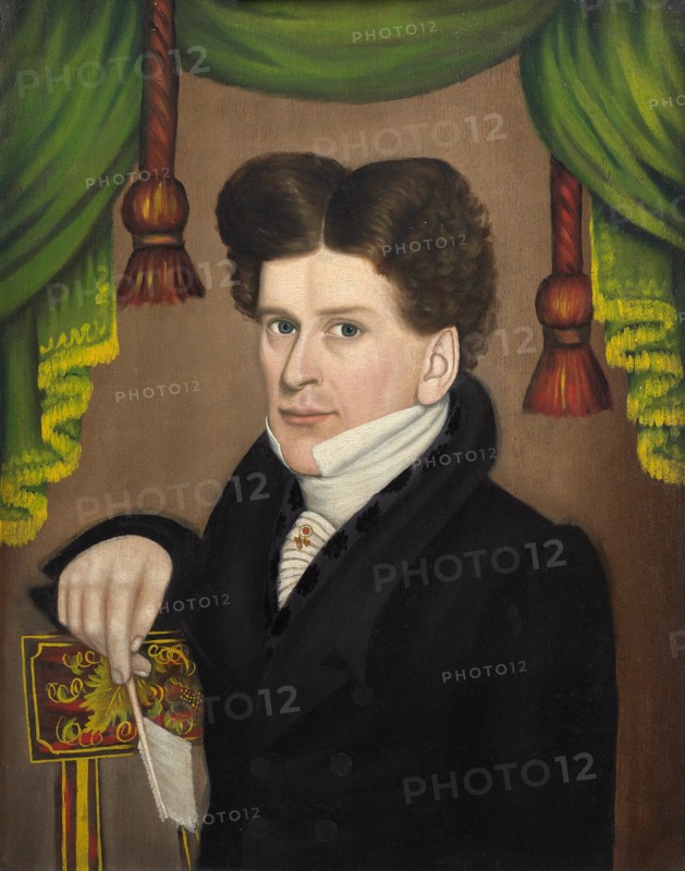 Man with a Pen, 1827/30. Creator: Jonas Welch Holman.