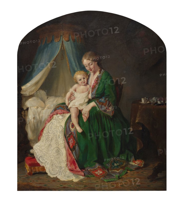 This Little Pig Went to Market, c. 1857. Creator: Lilly Martin Spencer.