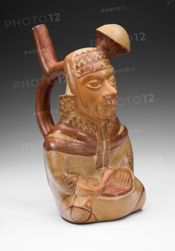 Vessel in the Form of a Courtly Musician, 100 B.C./A.D. 500. Creator: Unknown.