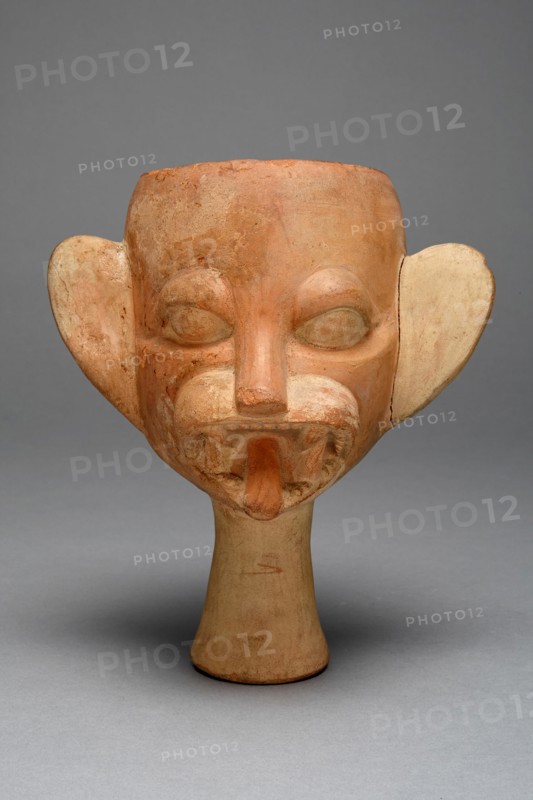 Cup in the Form of a Feline Head, 100 B.C./A.D. 500. Creator: Unknown.