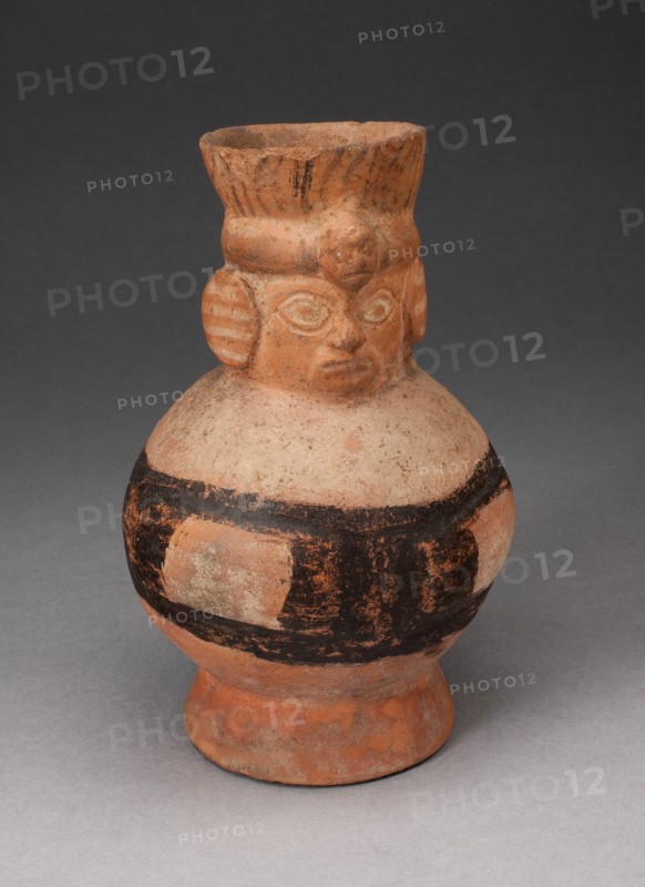 Jar in the Form of an Abstract Figure with Modeled Head, 100 B.C./A.D. 500. Creator: Unknown.