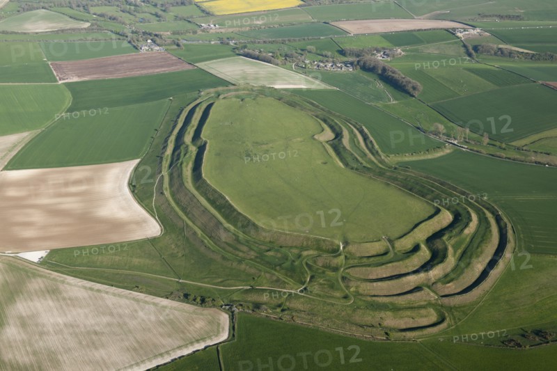 Maiden Castle, near Dorchester, Dorset, 2015. Creator: Historic England.