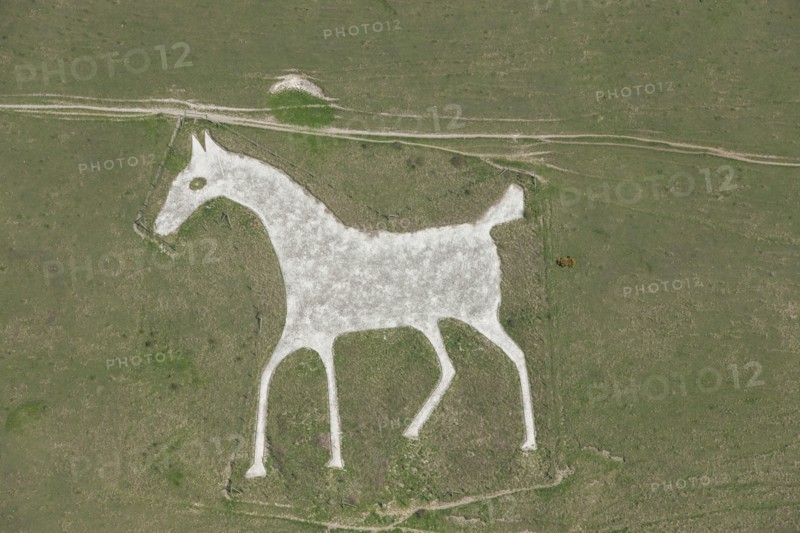 Alton Barnes White Horse hill figure, Wiltshire, 2015. Creator: Historic England.