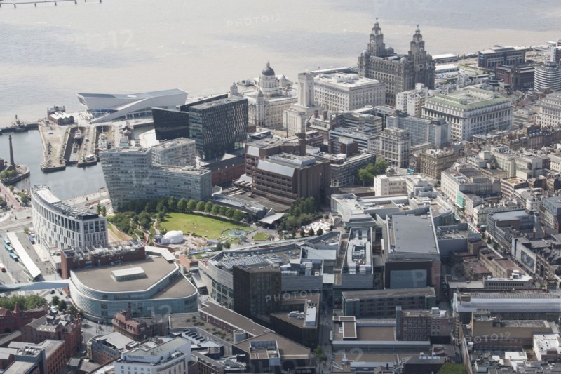 The city centre and environs, Liverpool, 2015. Creator: Historic England.