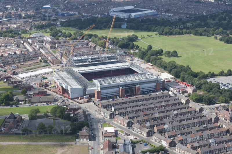 Anfield Football Stadium, home to Liverpool Football Club, Liverpool, 2015. Creator: Historic England.