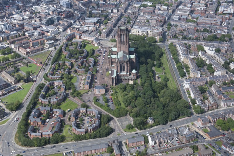The Anglican Cathedral Church of Christ and environs, Liverpool, 2015. Creator: Historic England.