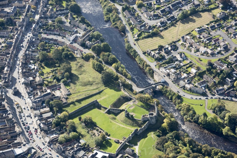 Barnard Castle and bridge, County Durham, 2017. Creator: Historic England.