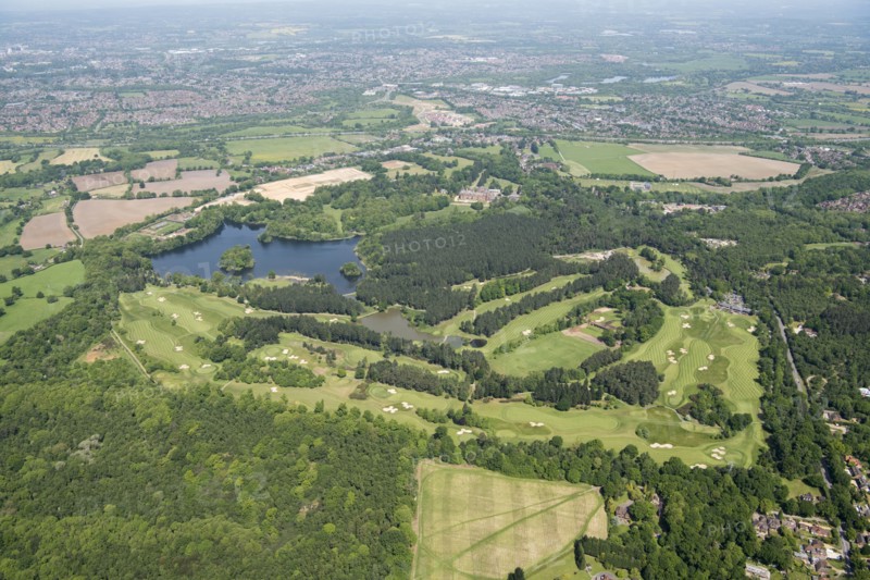 The estate and landscape park around Bearwood College, Wokingham, 2018. Creator: Historic England.
