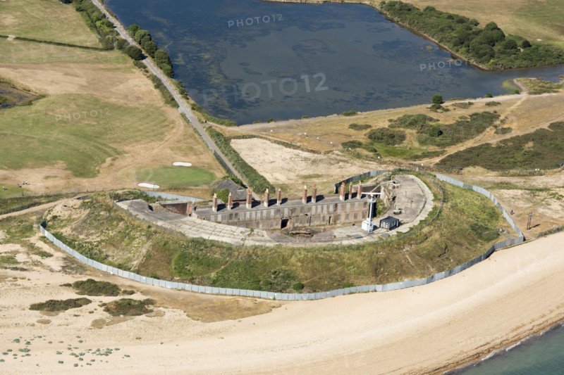 Fort Gilkicker, a semi-circular casemated coastal battery, Hampshire, 2018. Creator: Historic England.