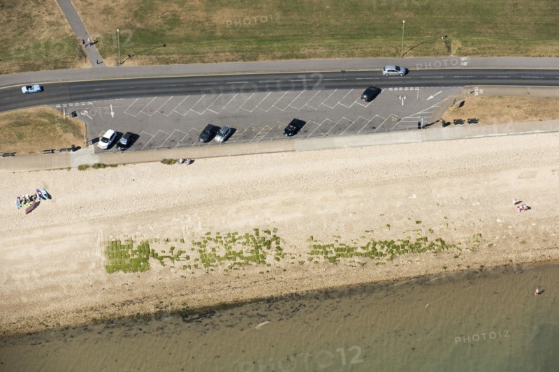 Remains of D-Day Embarkation Hard G1, Stokes Bay, Hampshire, 2018. Creator: Historic England.