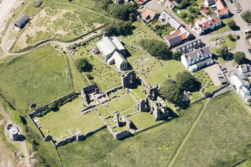 Lindisfarne Priory, Northumberland, 2018. Creator: Historic England.