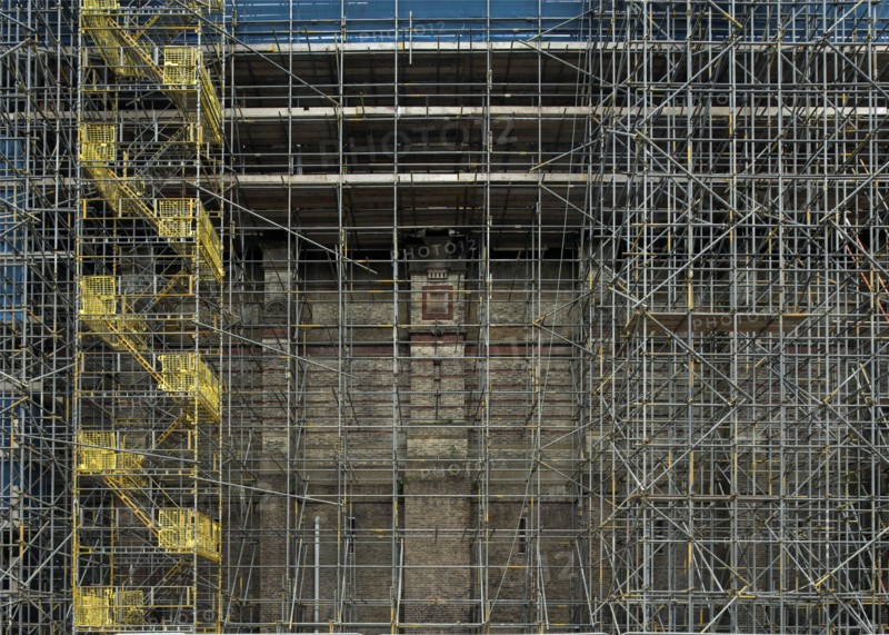 Renovation work, Alexandra Palace, Haringey, London, 2018. Creator: Chris Redgrave.