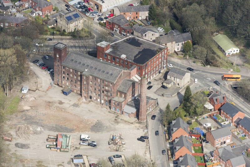 Spotland Bridge New Mill, a disused cotton spinning mill, Rochdale, 2019. Creator: Historic England.