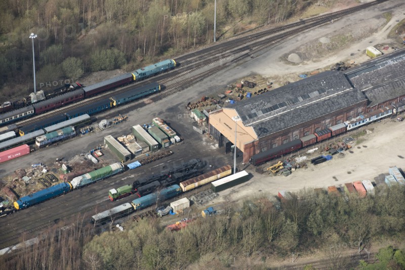 East Lancashire Railway Buckley Wells rail depot and workshop, Bury, 2019. Creator: Historic England.
