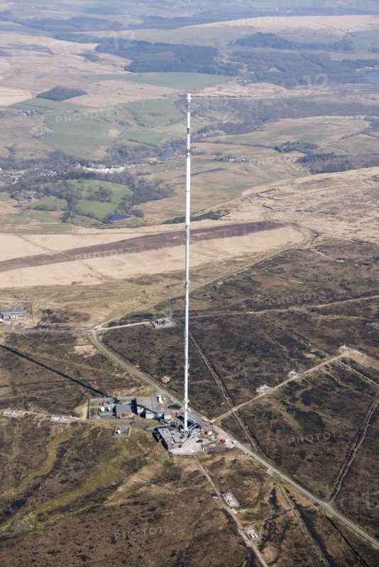 Winter Hill television transmitter, Lancashire, 2019. Creator: Historic England.