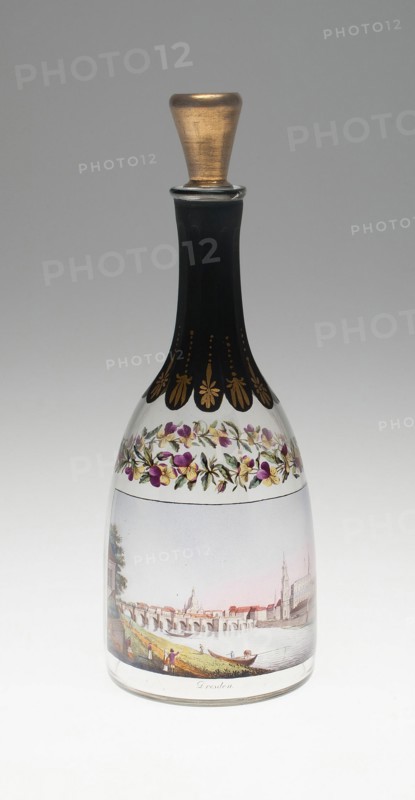 Bottle with a View of Dresden, Dresden, 1814.