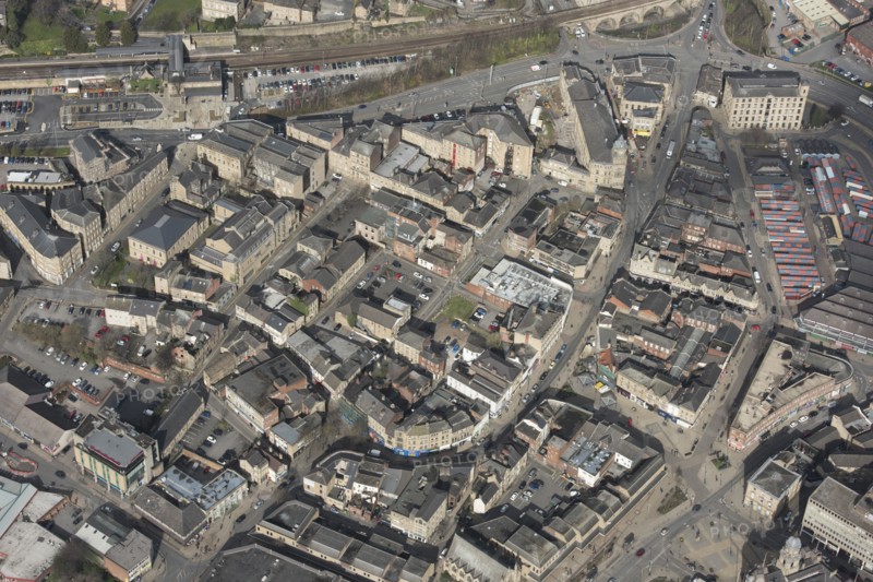The town centre, Dewsbury, Yorkshire, 2019. Creator: Historic England.