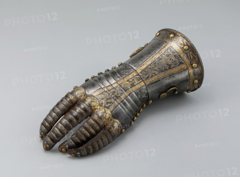Gauntlet from a Tournament Garniture of a Hapsburg Prince, Augsburg, 1571.