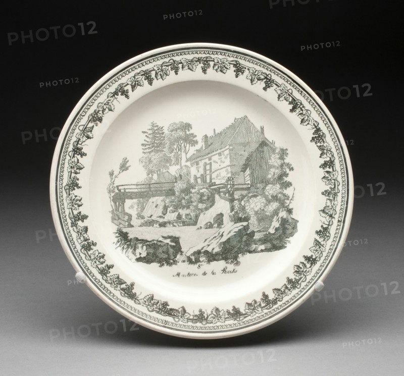 Plate, Creil, 1800/50.