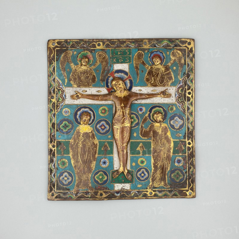 Plaque with the Crucifixion, Limoges, 1200/10.
