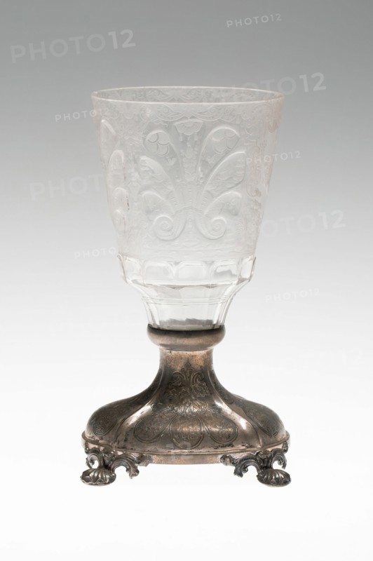 Goblet, Bohemia, c. 1745 (glass) 1850 (mount).
