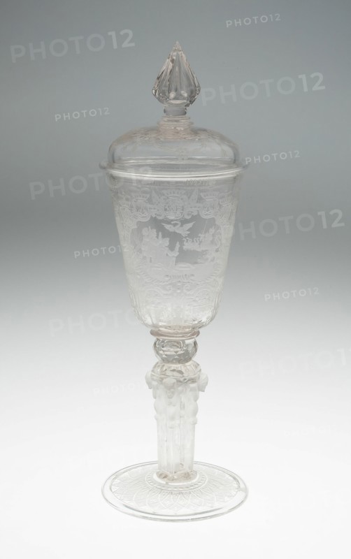 Goblet (Pokal) with Herm Stem, Western Germany, 1734.