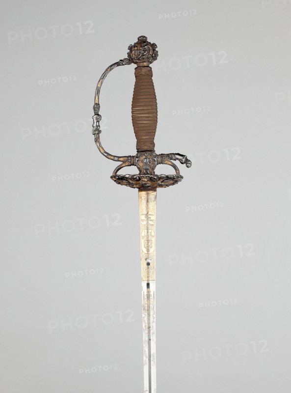 Composite Smallsword and Scabbard, Dutch, Hilt: c. 1650/60; blade: 1750/60.