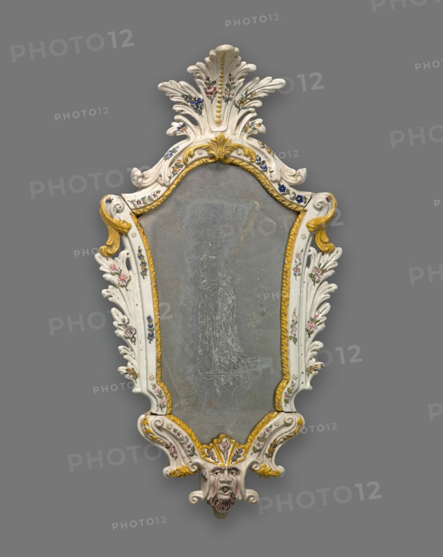 Mirror: Female Harlequin, Italy, 1740/60.