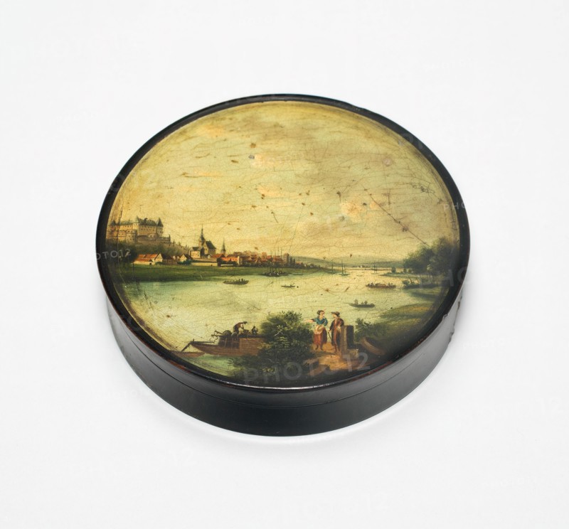 Box with Fortress of Sonnenstein, Germany, Late 18th century.