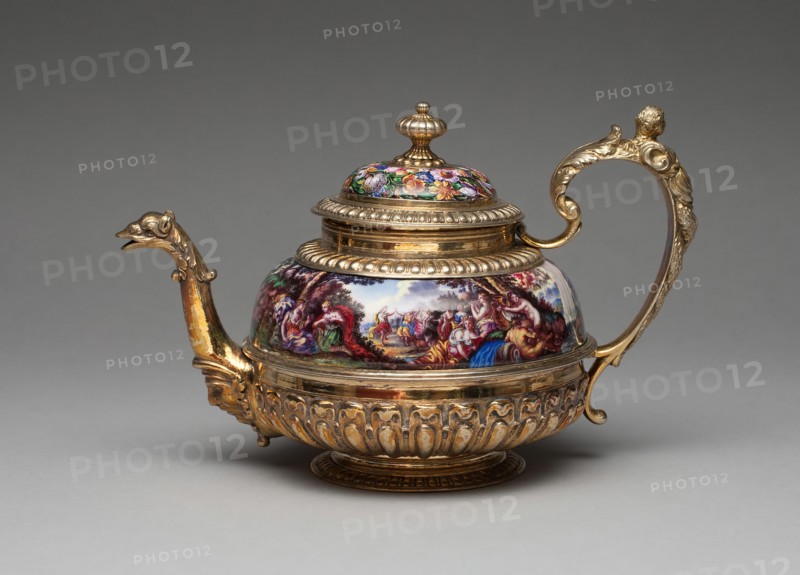 Teapot, Augsburg, c. 1700.