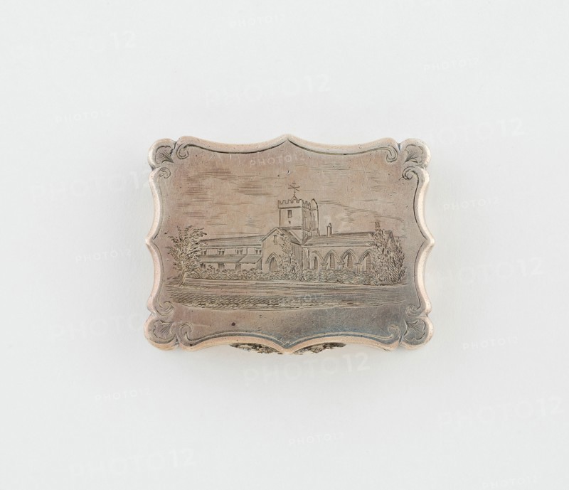 Vinaigrette with View of St Bega's Priory, Cumbria, Birmingham, c. 1842/43.
