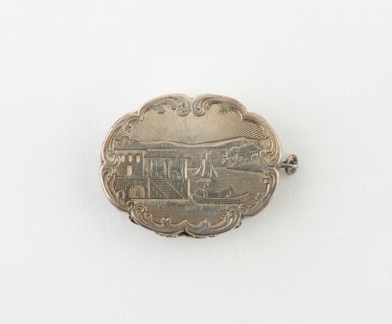Vinaigrette with Harbor Scene, Birmingham, c. 1846/47.