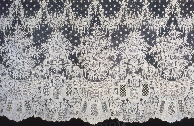 Dress Flounce, Belgium, 1860s (1862 or 1867).