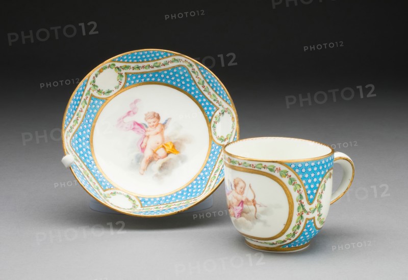 Cup and Saucer (from a tea service), Sèvres, 1770.