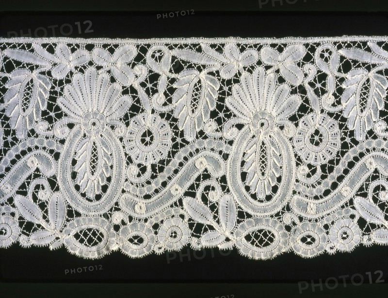 Flounce (Fragment), Belgium, 1860s/80s.