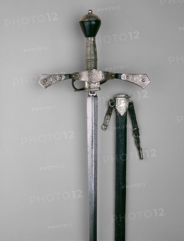 Sword with Scabbard for an Officer in the Bodyguard of the Elector of Saxony, Dresden, c. 1580.