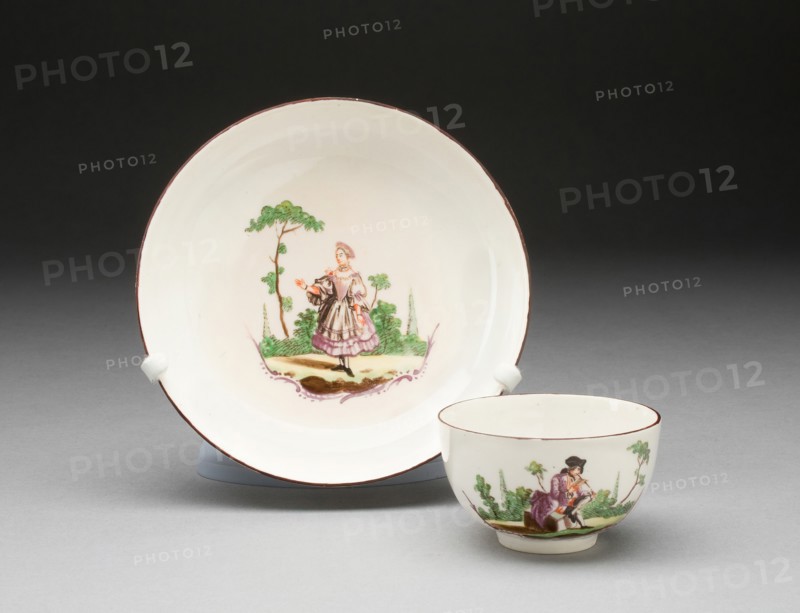 Tea Bowl and Saucer, Oudover, c. 1770.