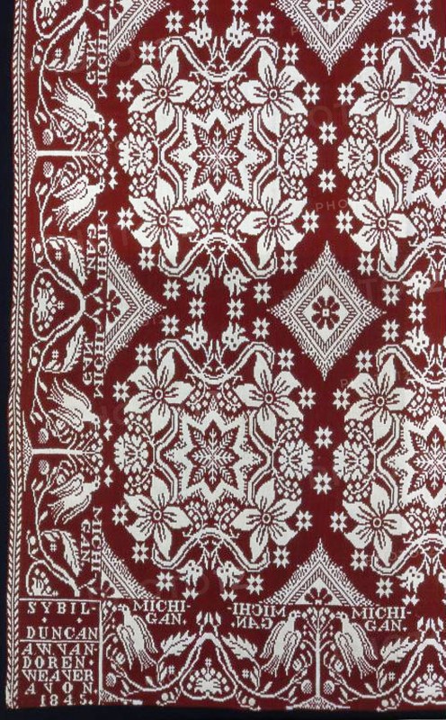 Coverlet, Michigan, 1845.