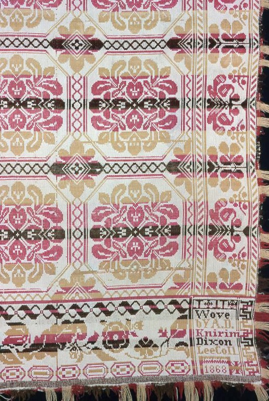Coverlet, Illinois, 1868.