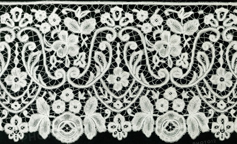 Flounce, Belgium, 1865/85.